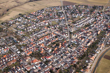 Quartier Neuthard in Karlsdorf-Neuthard dans le département Bade-Wurtemberg, Allemagne d'un drone