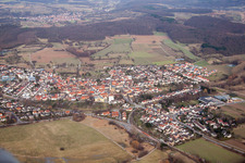 Quartier Ubstadt in Ubstadt-Weiher dans le département Bade-Wurtemberg, Allemagne hors des airs