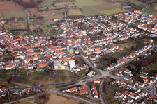 Quartier Ubstadt in Ubstadt-Weiher dans le département Bade-Wurtemberg, Allemagne vue d'en haut