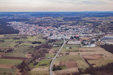Östringen dans le département Bade-Wurtemberg, Allemagne hors des airs