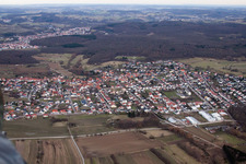 Enregistrement par drone de Malsch dans le département Bade-Wurtemberg, Allemagne
