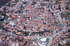 Vue aérienne de Ringstrasse, Palatine Congress Best Western Hotel à Wiesloch dans le département Bade-Wurtemberg, Allemagne