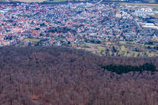 Vue aérienne de De l'est à Nußloch dans le département Bade-Wurtemberg, Allemagne