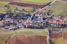 Vue aérienne de Quartier Maisbach in Nußloch dans le département Bade-Wurtemberg, Allemagne