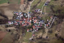 Vue aérienne de Quartier Maisbach in Nußloch dans le département Bade-Wurtemberg, Allemagne