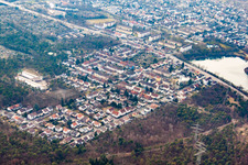 Quartier Rheinau in Mannheim dans le département Bade-Wurtemberg, Allemagne vu d'un drone