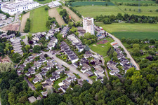 Vue aérienne de Humboldtstraße à Birkenfeld dans le département Bade-Wurtemberg, Allemagne
