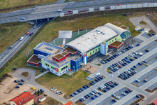 Vue aérienne de Fitness Park Schwetzingen GmbH à Schwetzingen dans le département Bade-Wurtemberg, Allemagne