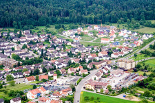 Vue oblique de Birkenfeld dans le département Bade-Wurtemberg, Allemagne