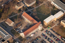 Projet EASTSITE de BAU Bauträgergesellschaft mbH à le quartier Neuostheim in Mannheim dans le département Bade-Wurtemberg, Allemagne vu d'un drone