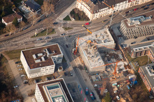 Photographie aérienne de Projet EASTSITE de BAU Bauträgergesellschaft mbH à le quartier Neuostheim in Mannheim dans le département Bade-Wurtemberg, Allemagne