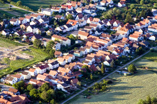 Sarrestr à Kandel dans le département Rhénanie-Palatinat, Allemagne du point de vue du drone