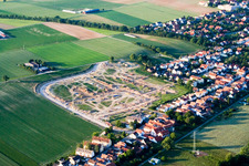 Vue aérienne de Nouvelle zone de développement à Kandel dans le département Rhénanie-Palatinat, Allemagne