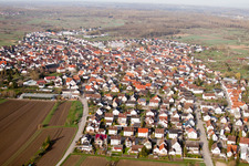 Vue aérienne de Quartier de Neuburgweier à Au am Rhein dans le département Bade-Wurtemberg, Allemagne