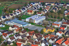 Vue aérienne de École de Rheinau et salle Rheinau à Au am Rhein dans le département Bade-Wurtemberg, Allemagne