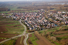 Quartier Illingen in Elchesheim-Illingen dans le département Bade-Wurtemberg, Allemagne hors des airs