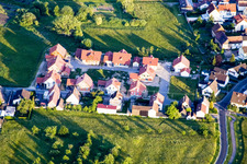 Quartier Büchelberg in Wörth am Rhein dans le département Rhénanie-Palatinat, Allemagne hors des airs