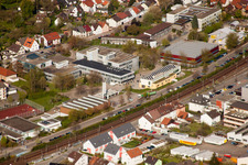 Lycée Ludwig-Marum Pfinztal à le quartier Berghausen in Pfinztal dans le département Bade-Wurtemberg, Allemagne d'en haut