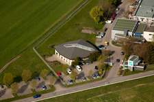 Institut Fraunhofer de technologie chimique (ICT) à le quartier Berghausen in Pfinztal dans le département Bade-Wurtemberg, Allemagne hors des airs