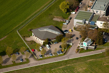 Institut Fraunhofer de technologie chimique (ICT) à le quartier Berghausen in Pfinztal dans le département Bade-Wurtemberg, Allemagne vue d'en haut
