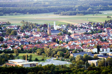 Du sud-ouest à Kandel dans le département Rhénanie-Palatinat, Allemagne vue du ciel