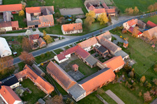 Vue aérienne de Publicité, Niederer Fläming à le quartier Hohengörsdorf in Niederer Fläming dans le département Brandebourg, Allemagne