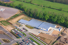 Zone industrielle de Horst, Alfa Aesar à le quartier Minderslachen in Kandel dans le département Rhénanie-Palatinat, Allemagne hors des airs