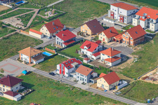 Vue aérienne de Nouveaux bâtiments sur Höhenweg à Kandel dans le département Rhénanie-Palatinat, Allemagne