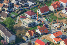 Nouveaux bâtiments sur Höhenweg à Kandel dans le département Rhénanie-Palatinat, Allemagne vue d'en haut