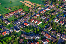 Photographie aérienne de Rue Riesling à le quartier Stupferich in Karlsruhe dans le département Bade-Wurtemberg, Allemagne