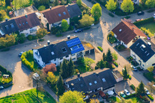 Photographie aérienne de Derrière la clôture à le quartier Stupferich in Karlsruhe dans le département Bade-Wurtemberg, Allemagne