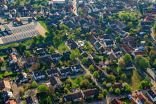 Stutenpferchstr à le quartier Stupferich in Karlsruhe dans le département Bade-Wurtemberg, Allemagne hors des airs