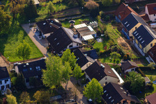 Stutenpferchstr à le quartier Stupferich in Karlsruhe dans le département Bade-Wurtemberg, Allemagne vue d'en haut