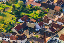Vue aérienne de Thomashofstr à le quartier Stupferich in Karlsruhe dans le département Bade-Wurtemberg, Allemagne