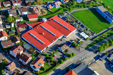 Vue aérienne de Schneider Stairs GmbH, ICON GmbH Construction d'expositions à le quartier Stupferich in Karlsruhe dans le département Bade-Wurtemberg, Allemagne