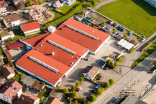 Photographie aérienne de Locaux de l'usine Vogelsitze GmbH à Stupferich à le quartier Stupferich in Karlsruhe dans le département Bade-Wurtemberg, Allemagne