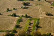 Vue aérienne de Quartier Kleinsteinbach in Pfinztal dans le département Bade-Wurtemberg, Allemagne