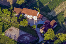 Vue aérienne de Altmühle à Minfeld dans le département Rhénanie-Palatinat, Allemagne