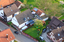 Photographie aérienne de Brunnenstraße Boucher Bernd Glasstetter à le quartier Völkersbach in Malsch dans le département Bade-Wurtemberg, Allemagne