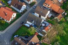Brunnenstraße Boucher Bernd Glasstetter à le quartier Völkersbach in Malsch dans le département Bade-Wurtemberg, Allemagne vue d'en haut