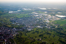 Malsch dans le département Bade-Wurtemberg, Allemagne d'un drone