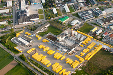 Vue aérienne de Usine Ytong à Malsch dans le département Bade-Wurtemberg, Allemagne