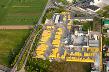 Usine Ytong à Malsch dans le département Bade-Wurtemberg, Allemagne d'en haut
