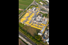 Vue oblique de Centre de commerce et de logistique de matériaux de construction Construction and Project Management South GmbH - Ytong kit house partner à Malsch dans le département Bade-Wurtemberg, Allemagne