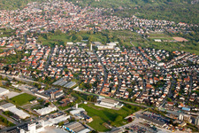 Vue aérienne de Bernhardusstr à Malsch dans le département Bade-Wurtemberg, Allemagne
