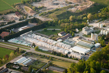 Vue aérienne de H+H Kalksandstein GmbH à Durmersheim dans le département Bade-Wurtemberg, Allemagne