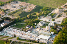 Vue oblique de H+H Kalksandstein GmbH à Durmersheim dans le département Bade-Wurtemberg, Allemagne