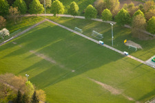 Vue aérienne de Terrain de sport à Durmersheim dans le département Bade-Wurtemberg, Allemagne