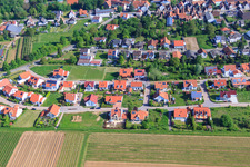 Vue aérienne de Nouvelle zone de développement Im Erbsenfeld à le quartier Mörzheim in Landau in der Pfalz dans le département Rhénanie-Palatinat, Allemagne