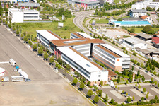 Quartier Queichheim in Landau in der Pfalz dans le département Rhénanie-Palatinat, Allemagne depuis l'avion